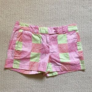 Vineyard Vines patchwork whale print chino shorts size 2